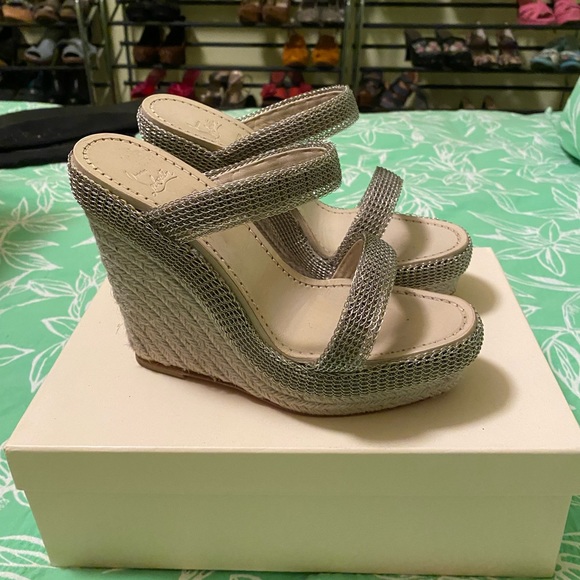 Gently Used Christian LouBoutin Heeled Sandals - Picture 2 of 4